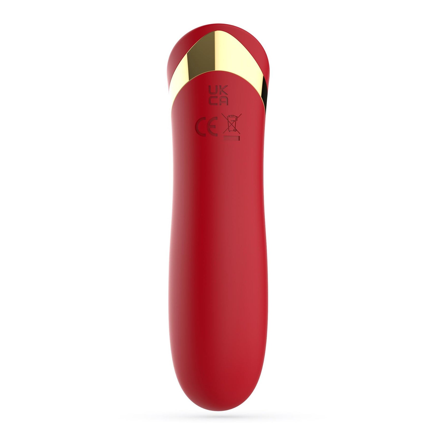 Mini vibrator Crushious Blinders reîncărcabil, silicon roșu, 10 cm