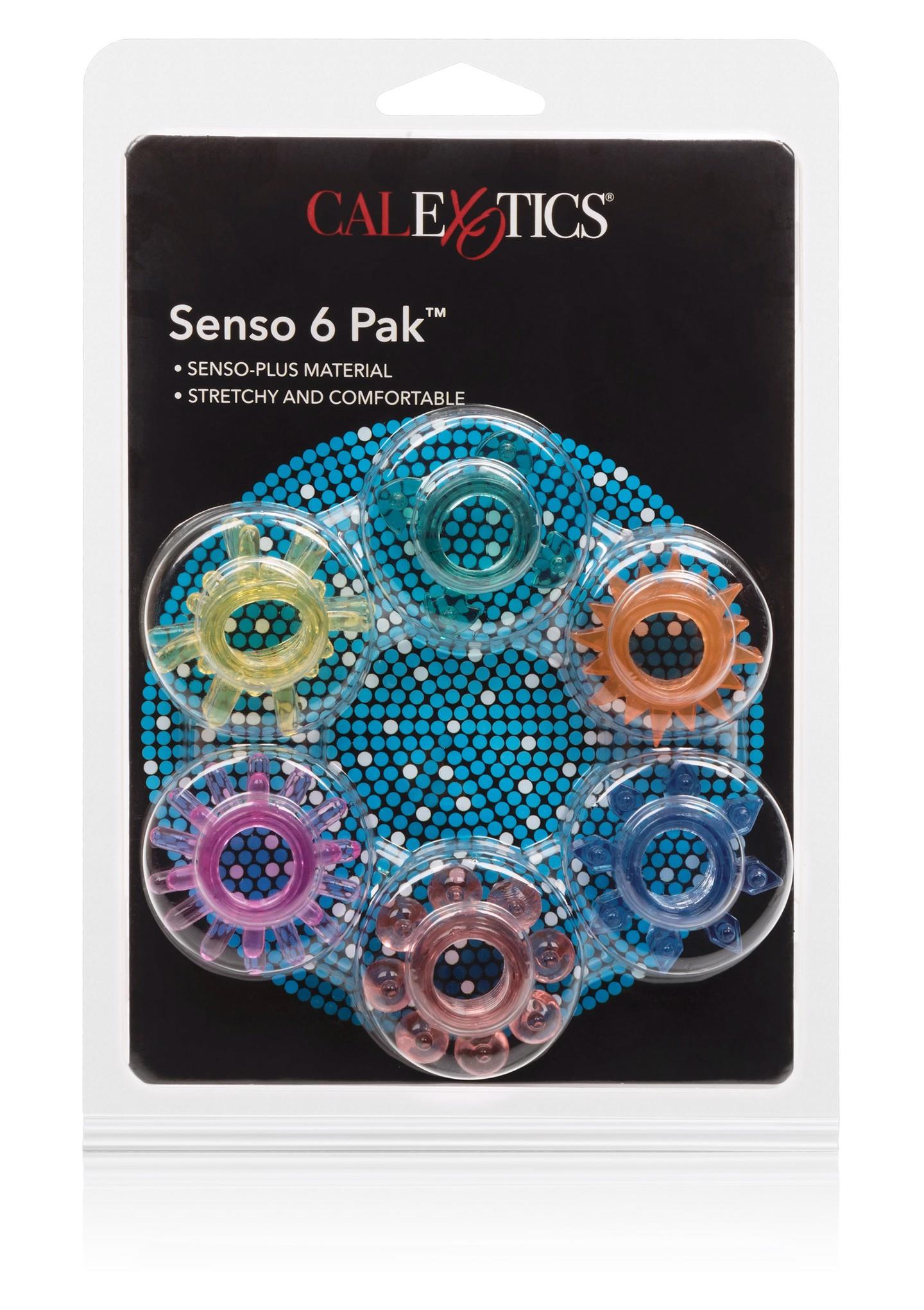 Set de 6 inele de erecție Senso Calexotics multicolore