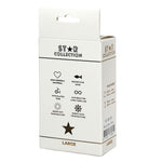 Plug anal din silicon Star Collection roz L cu piatră transparentă