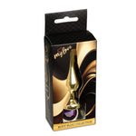 Plug anal din oțel cu diamant MyLove Toys, violet, 9,5 cm