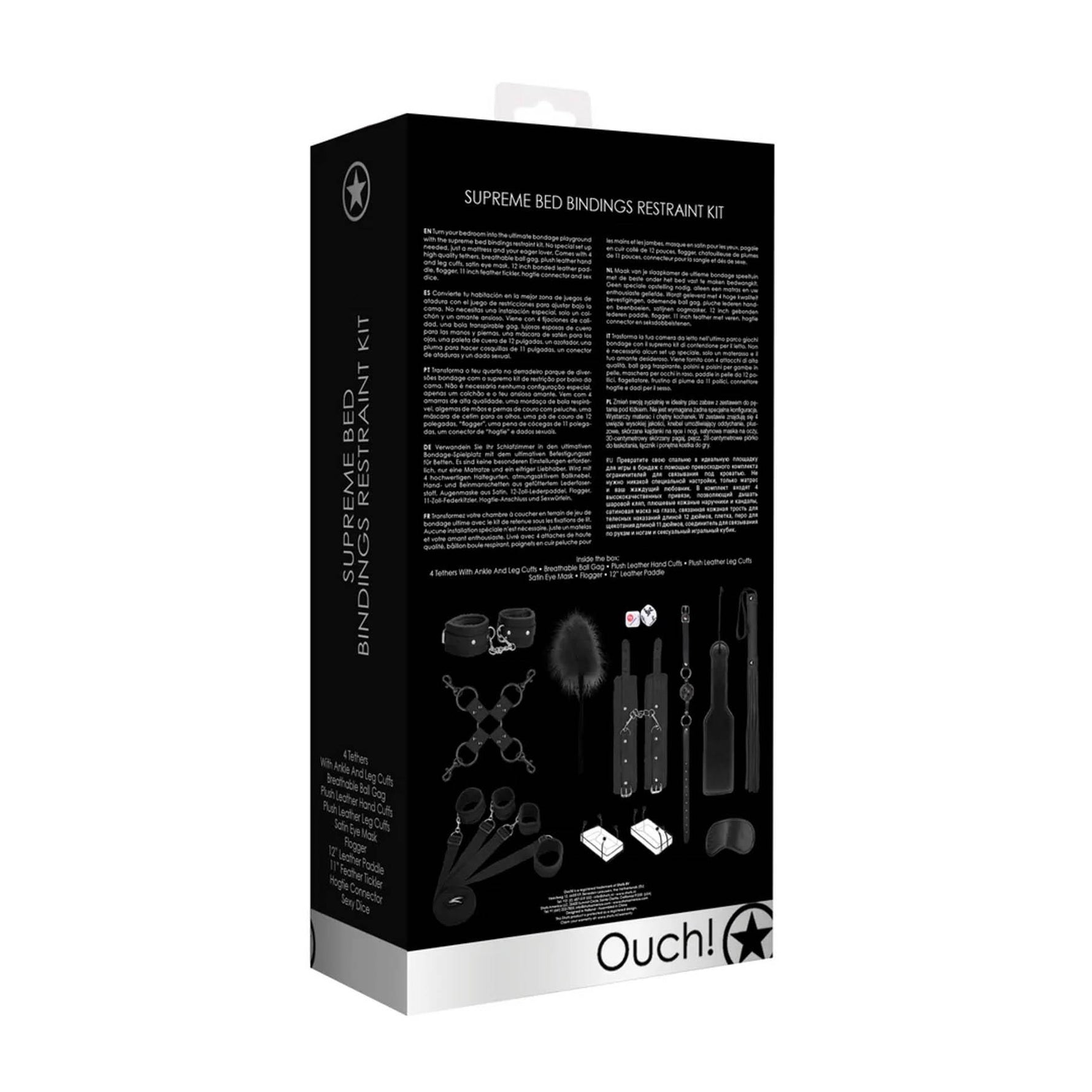 Set de bondage Supreme Ouch! pentru sub pat cu accesorii
