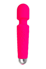 Aparat de masaj vibrant Flovetta Peony din silicon roz USB 20,5 cm