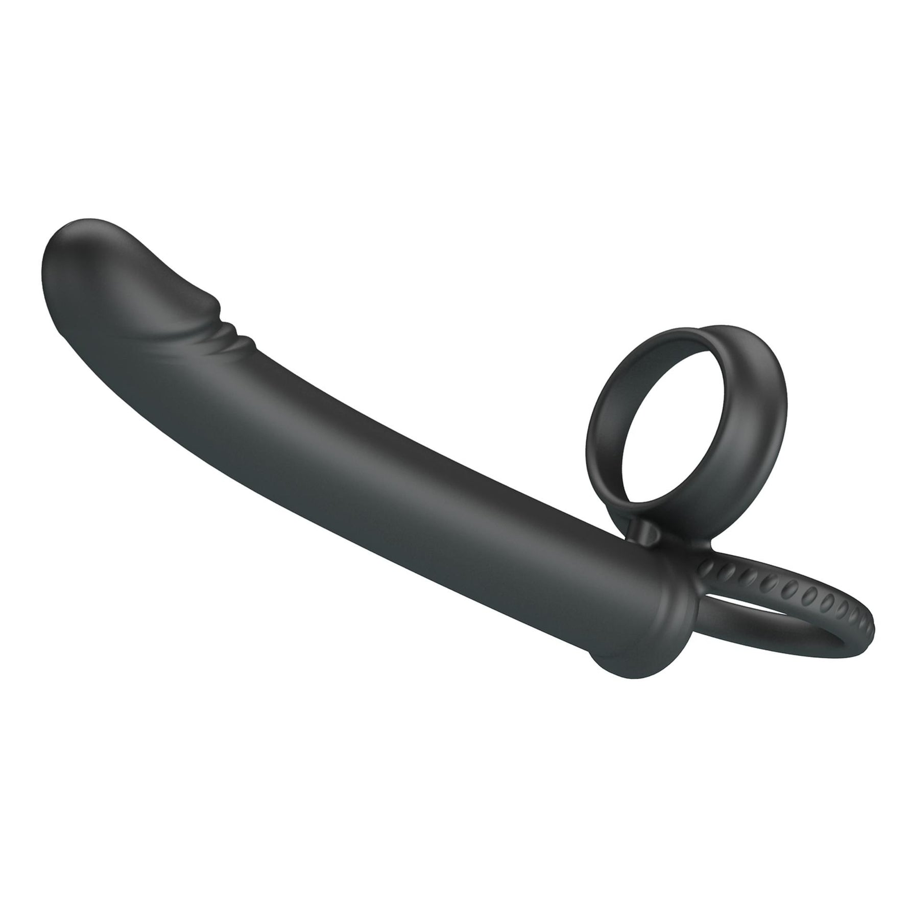 Dildo cu strap-on din silicon Pretty Love Moses 19 cm impermeabil