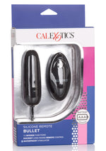 Ou vibrant din silicon Calexotics cu telecomandă, negru, 9 cm
