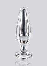 Plug anal din sticlă Star Sparkler ToyJoy, transparent, 12 cm