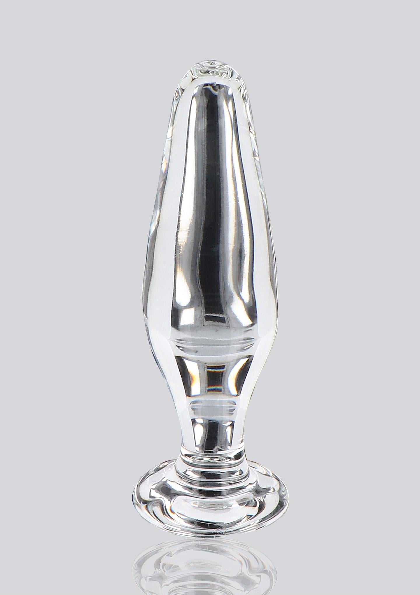 Plug anal din sticlă Star Sparkler ToyJoy, transparent, 12 cm