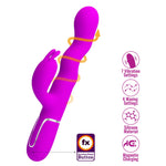 Vibrator Pretty Love Laursen Purple USB Wave Bunny