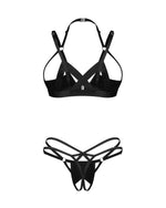 Set lenjerie erotică Keira Lise Obsessive L/XL cu deschidere
