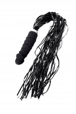 Vibrator din silicon negru și roșu cu 6 moduri, 16 cm
