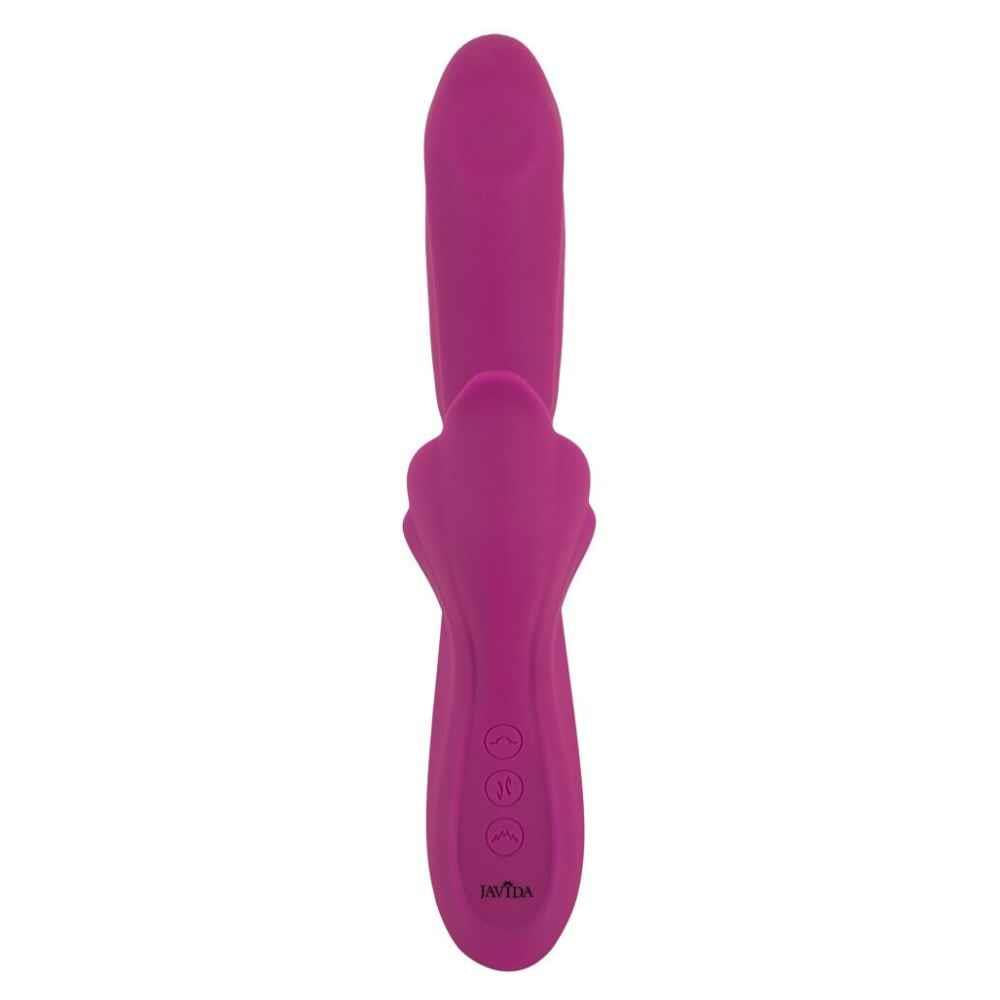 Vibrator Javida Iepuraș cu 4 funcții, silicon, USB