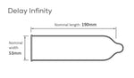 Prezervativ Pasante Infinity X Delay natural 19 cm 1 bucată
