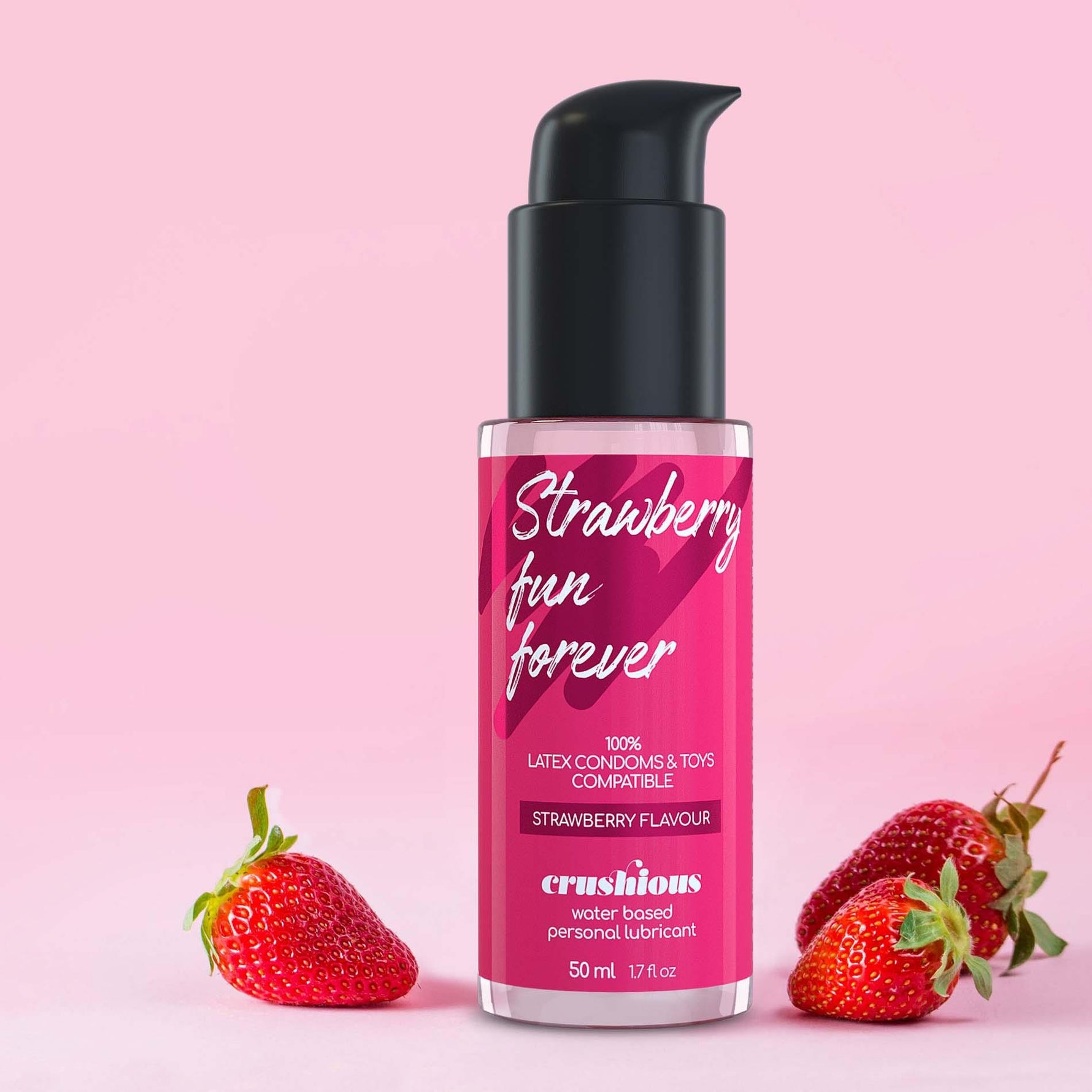Lubrifiant Crushious cu aromă de căpșuni 50 ml