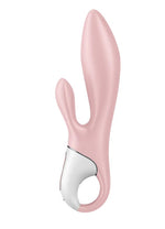 Vibrator gonflabil Satisfyer Air Pump Bunny 3 roz cu USB, în formă de iepuraș