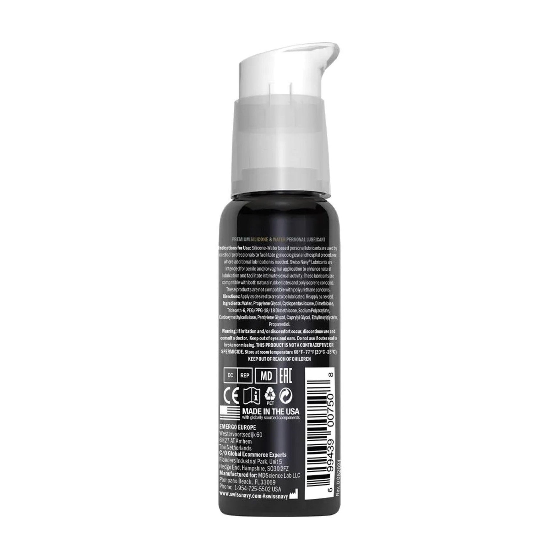 Lubrifiant hibrid Swiss Navy 30 ml