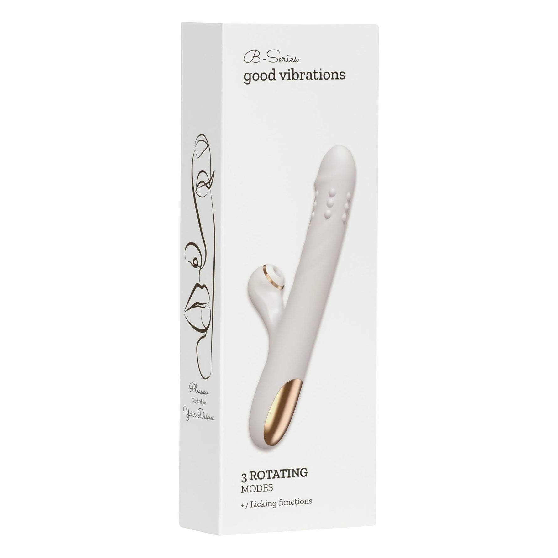 Vibrator din silicon Fox seria B, 3 rotații, 7 linguri, 24 cm