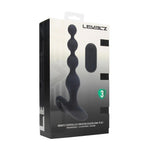 Dop anal vibrant din silicon Levelz, negru, 20 cm