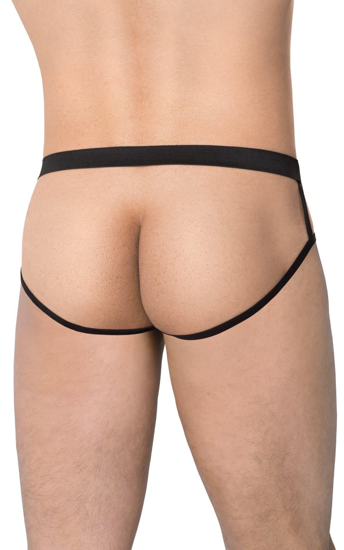 Tanga bărbătească cu model zebră SoftLine 4532 negru, mărime unică