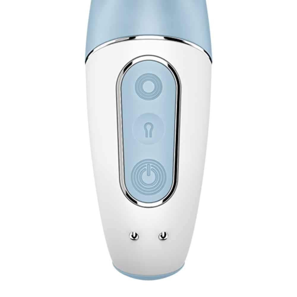 Vibrator gonflabil USB din silicon Satisfyer Air Pump Bunny 1