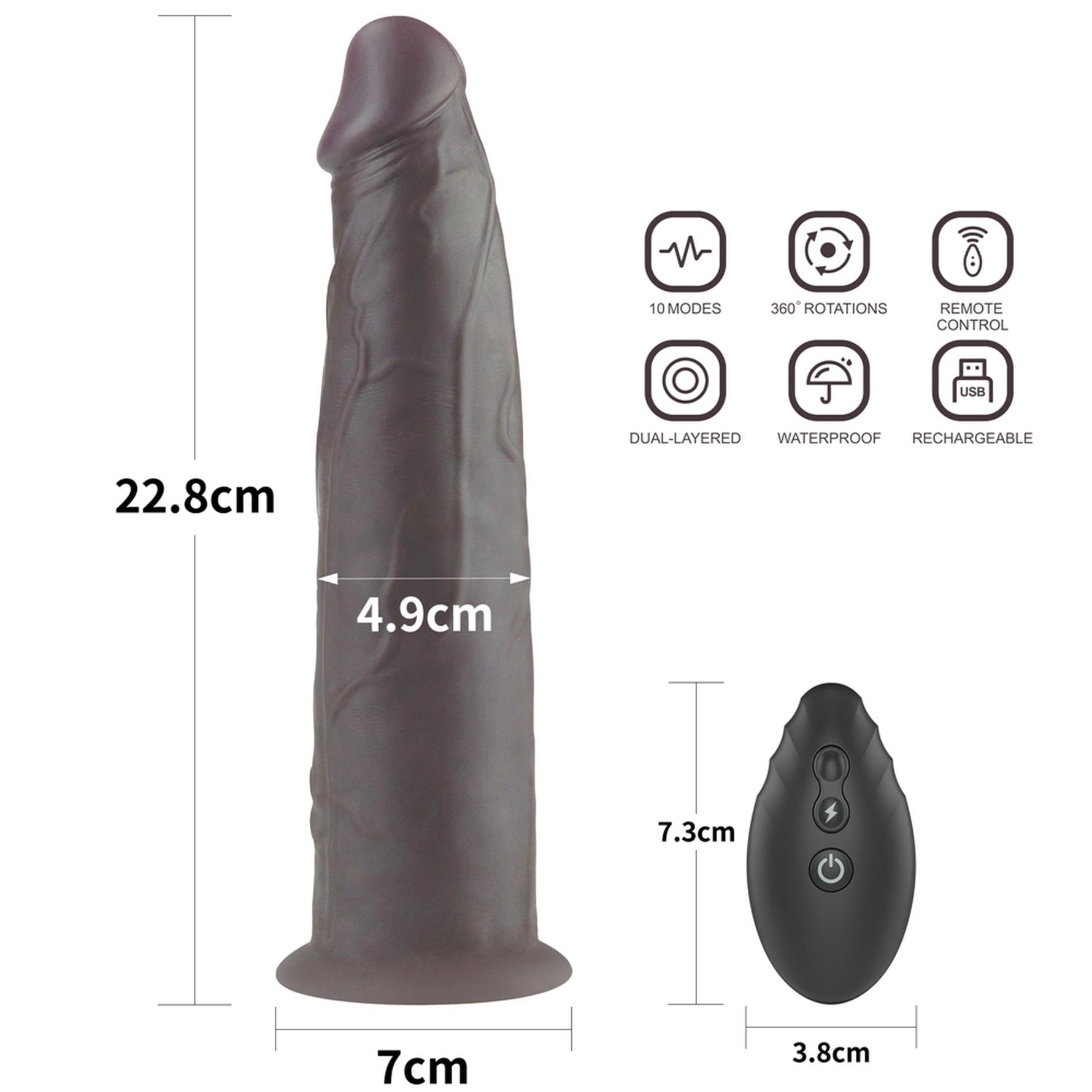 Rotator din silicon platină cu strat dublu de 9 inch