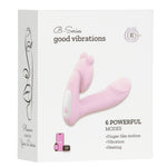 Vibrator Fox din silicon încălzit cu aplicație, 14 cm, cu funcție pentru degete