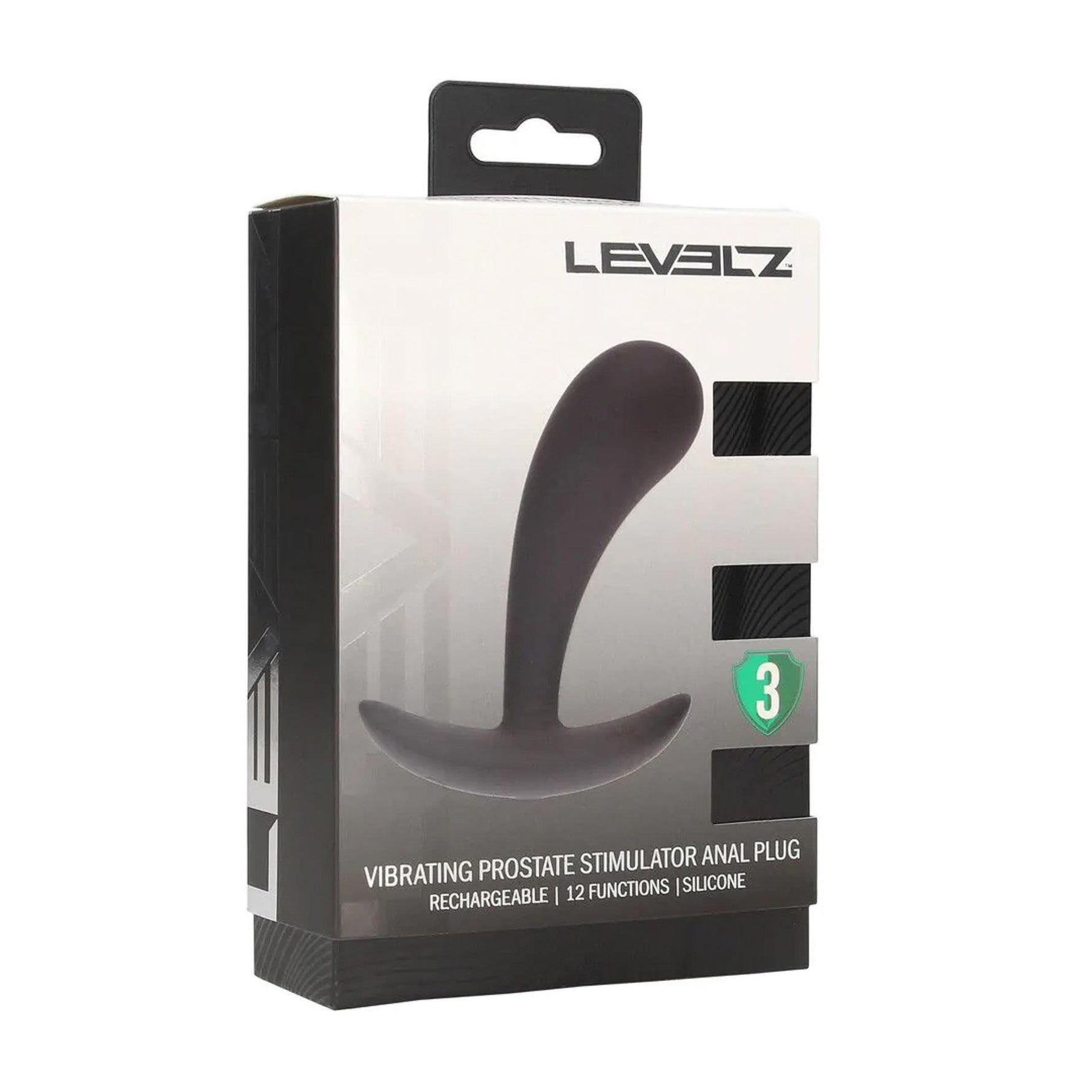 Levelz Vibrator Masaj Prostată Silicon Negru S