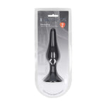 Dop anal Levelz XL Slim din silicon, negru, 15,5 cm