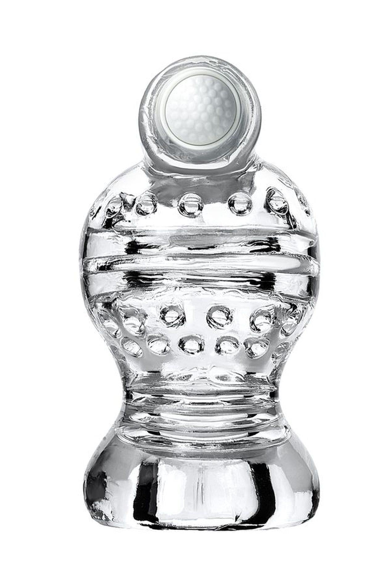 Masturbator vibrant Lingam Shakti transparent 9 cm