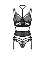 Set trei piese deschis Premisis Black Obsessive 2XL/3XL