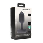 Dop anal vibrant hexagonal din silicon Levelz L, negru, 14 cm