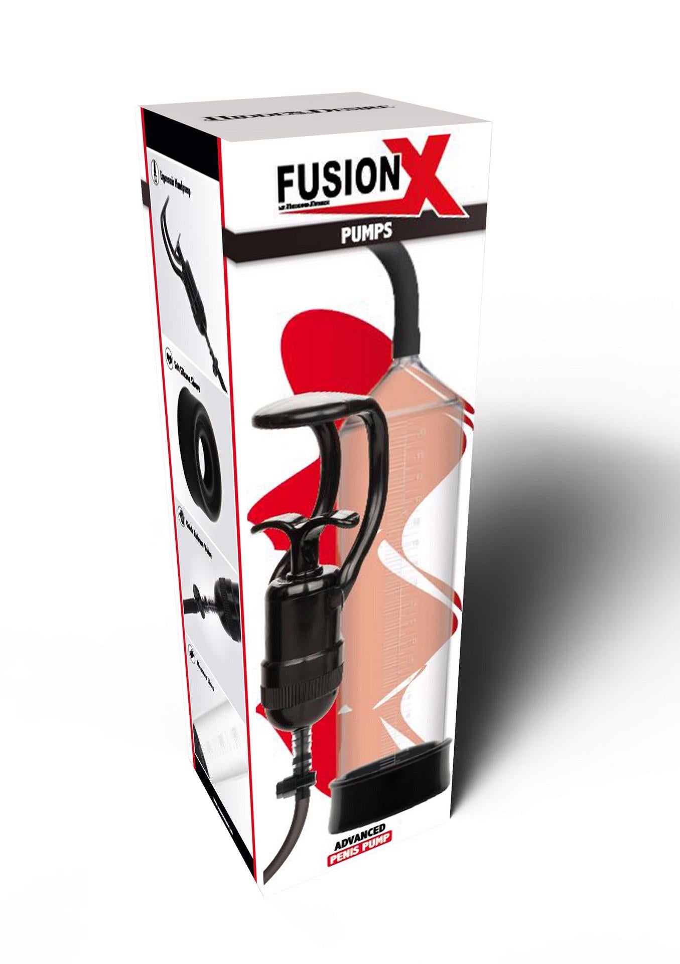 Pompă de penis Fusion X Hidden Desire Neagră 30 cm