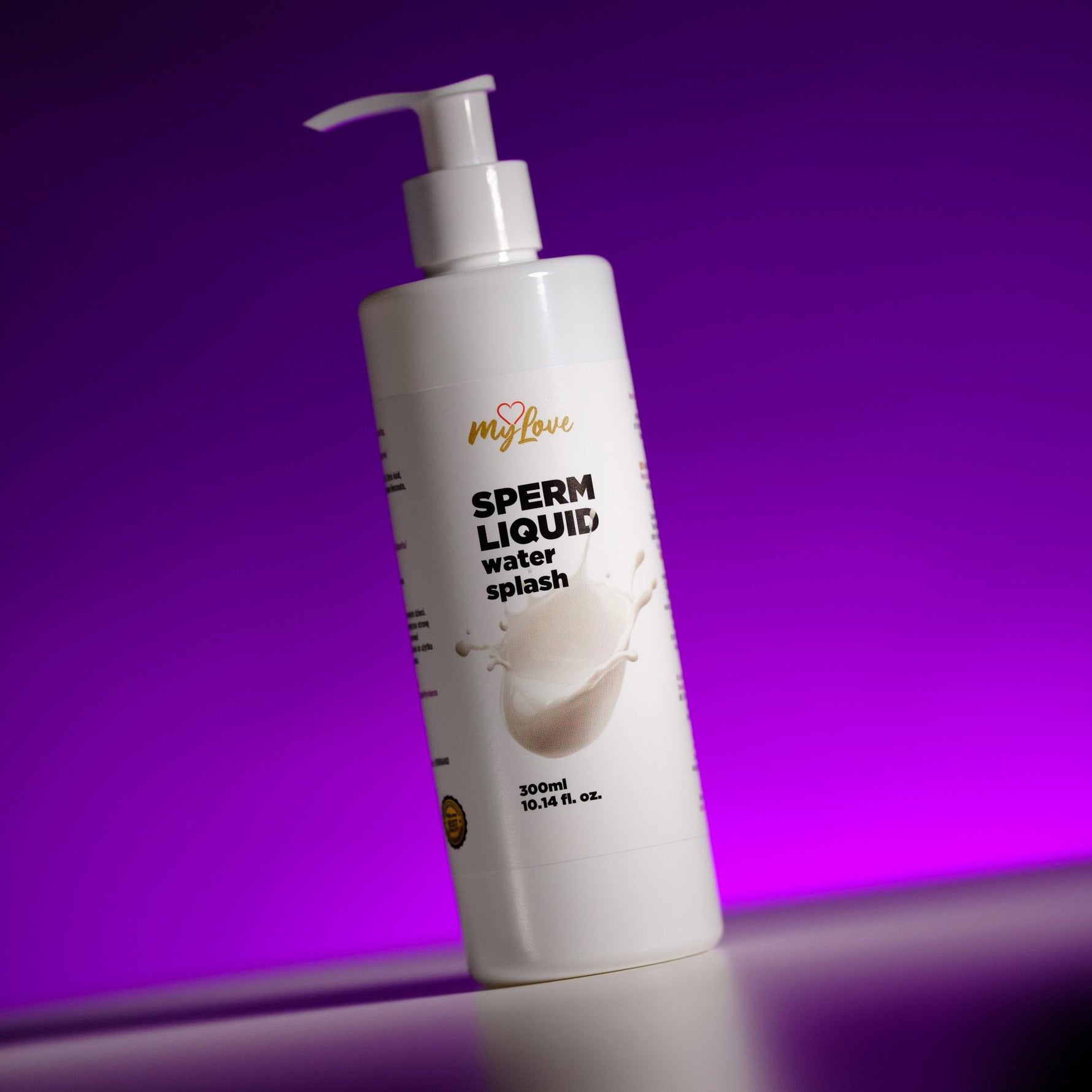 Gel intim MyLove care imită sperma, alb, 300 ml