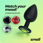 Crushious Camileo – Plug anal mic cu 4 pietre interschimbabile