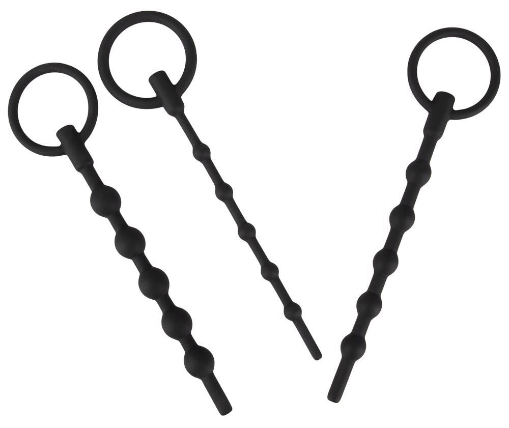 Set de 3 dopuri de penis din silicon Penisplug 16 cm