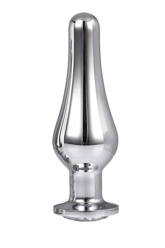 Plug anal Gleaming Love din aluminiu, argintiu, L 12,7 cm