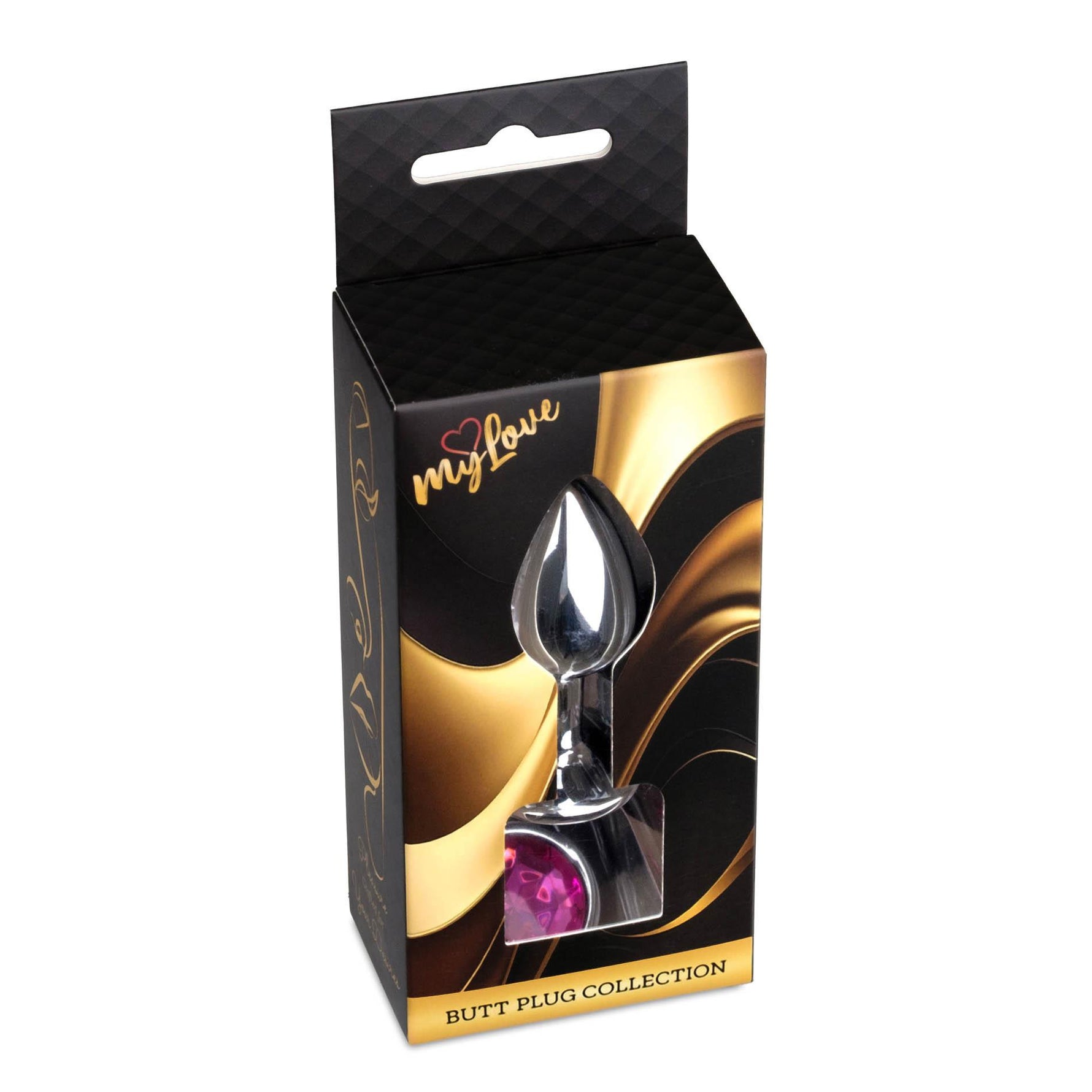 Bijuterii anale argintii MyLove Toys roz 7 cm