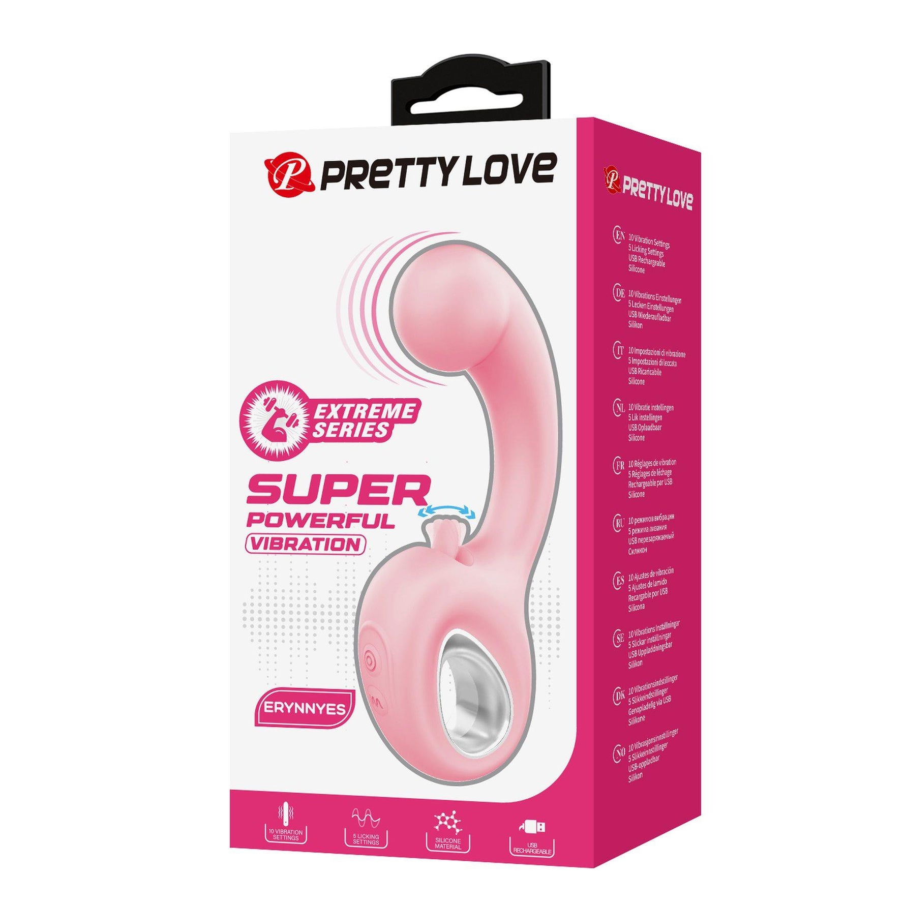Stimulator clitoridian USB din silicon Pretty Love Erynnyes