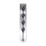Perle anale Levelz XXL din silicon cu picătură de apă, negre, 57 cm
