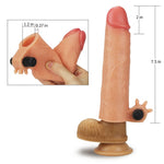 Extensor vibrant pentru penis Lovetoy din silicon 5 cm