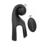 Inel vibrant Aladin Ultimate ToyJoy din silicon, negru, USB