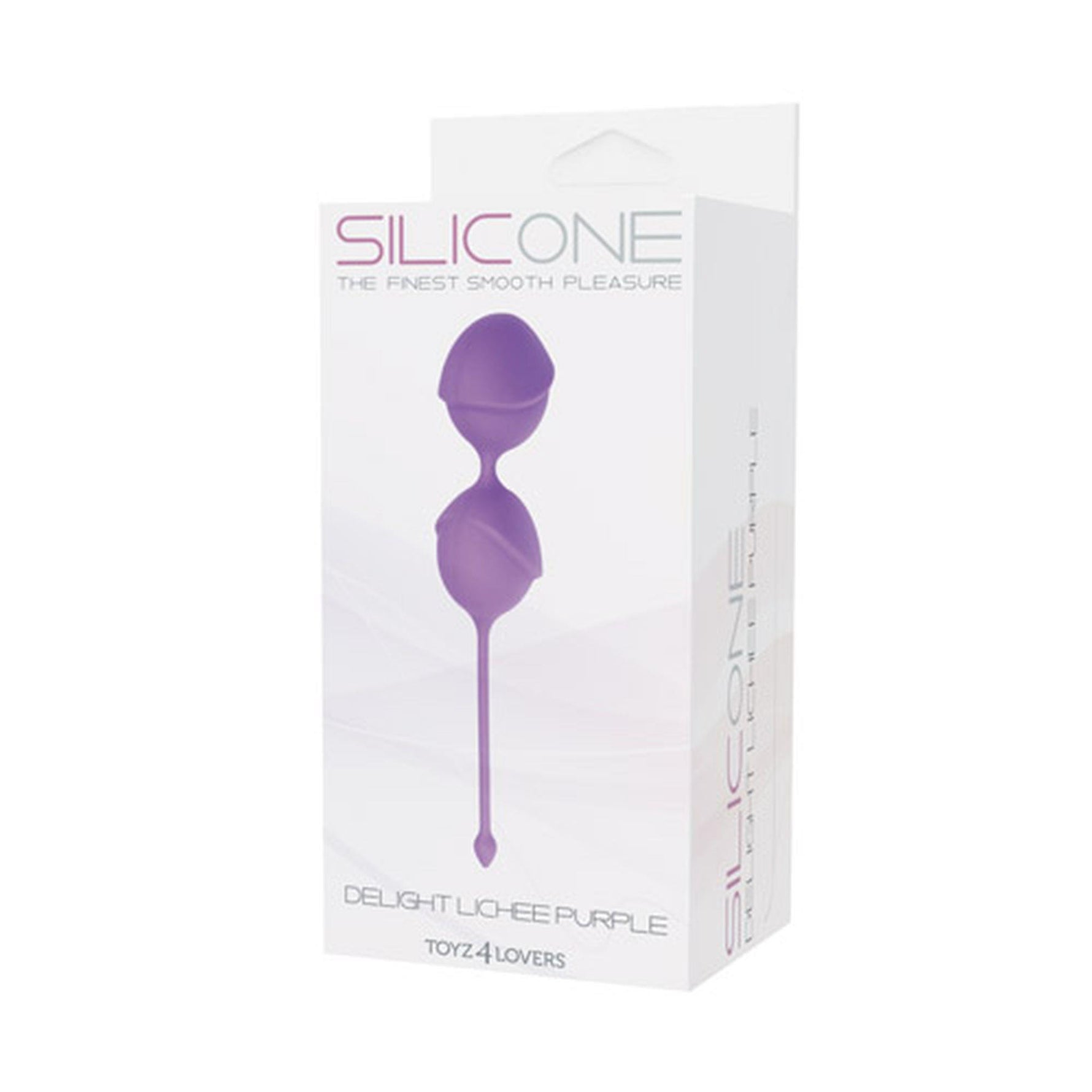 Bile din silicon Palline Delight Toyz4lovers violet 19,5 cm