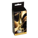 Plug anal din oțel auriu cu diamant MyLove Toys 9,5 cm