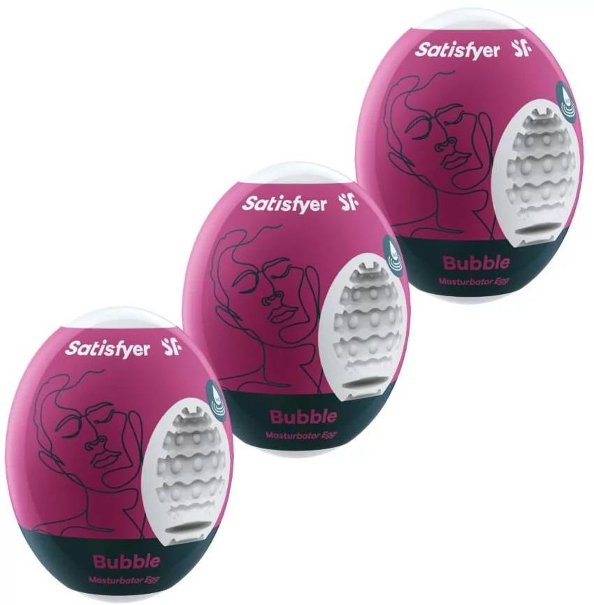 Masturbator Satisfyer Bubble Egg 3 bucăți violet