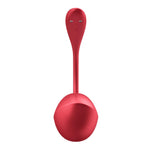 Ou vibrant Satisfyer Shiny Petal, roșu, cu aplicație