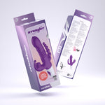 Vibrator Crushious Wrangler pentru punct G cu glisare și aspirație USB 23 cm