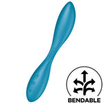 Vibrator Satisfyer G Spot Flex 1 din silicon, cu USB, pentru punctul G