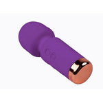 Baghetă de masaj mini din silicon violet Fantasy Eros USB 12 cm