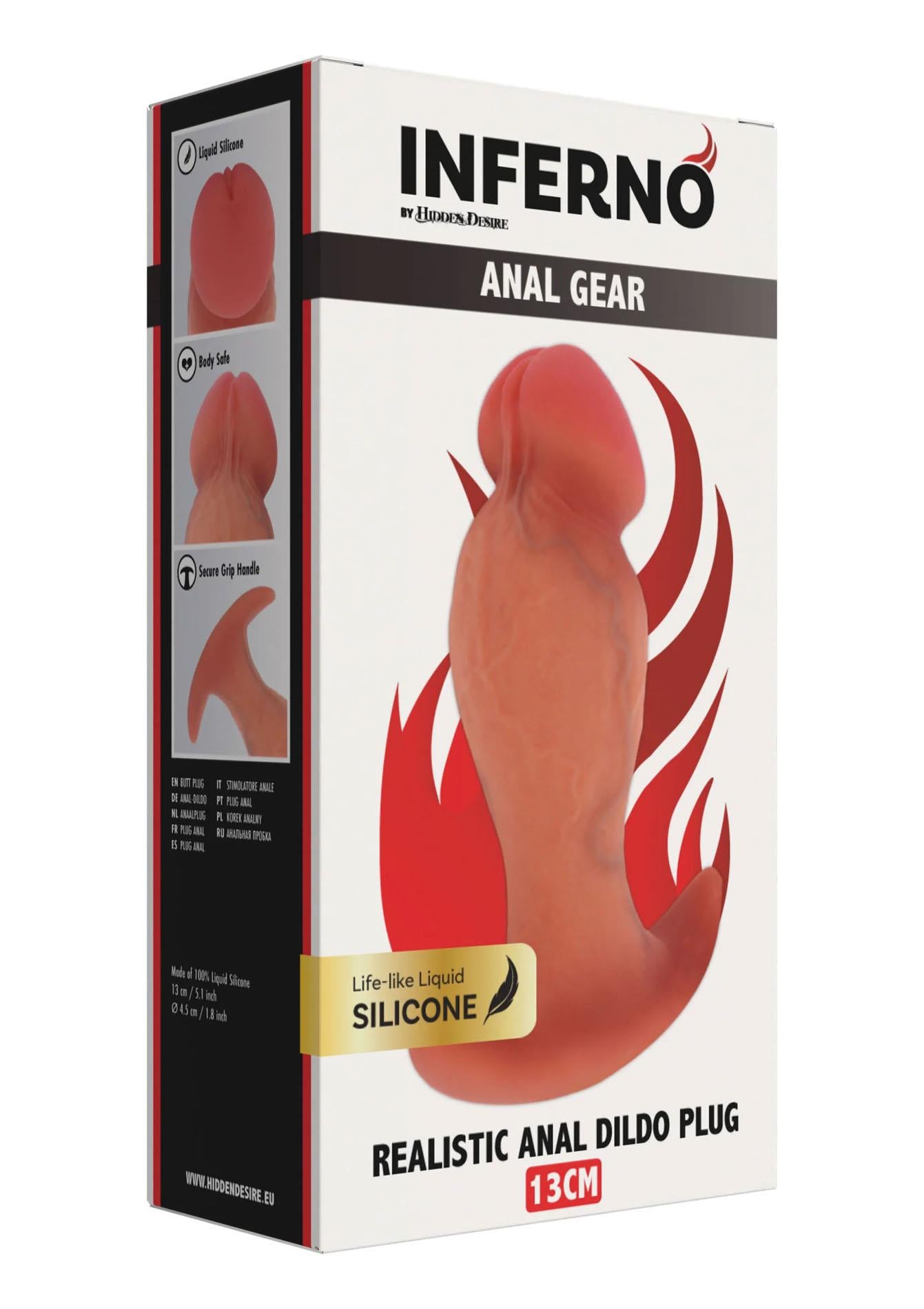 Plug anal realist din silicon Hidden Desire 13 cm