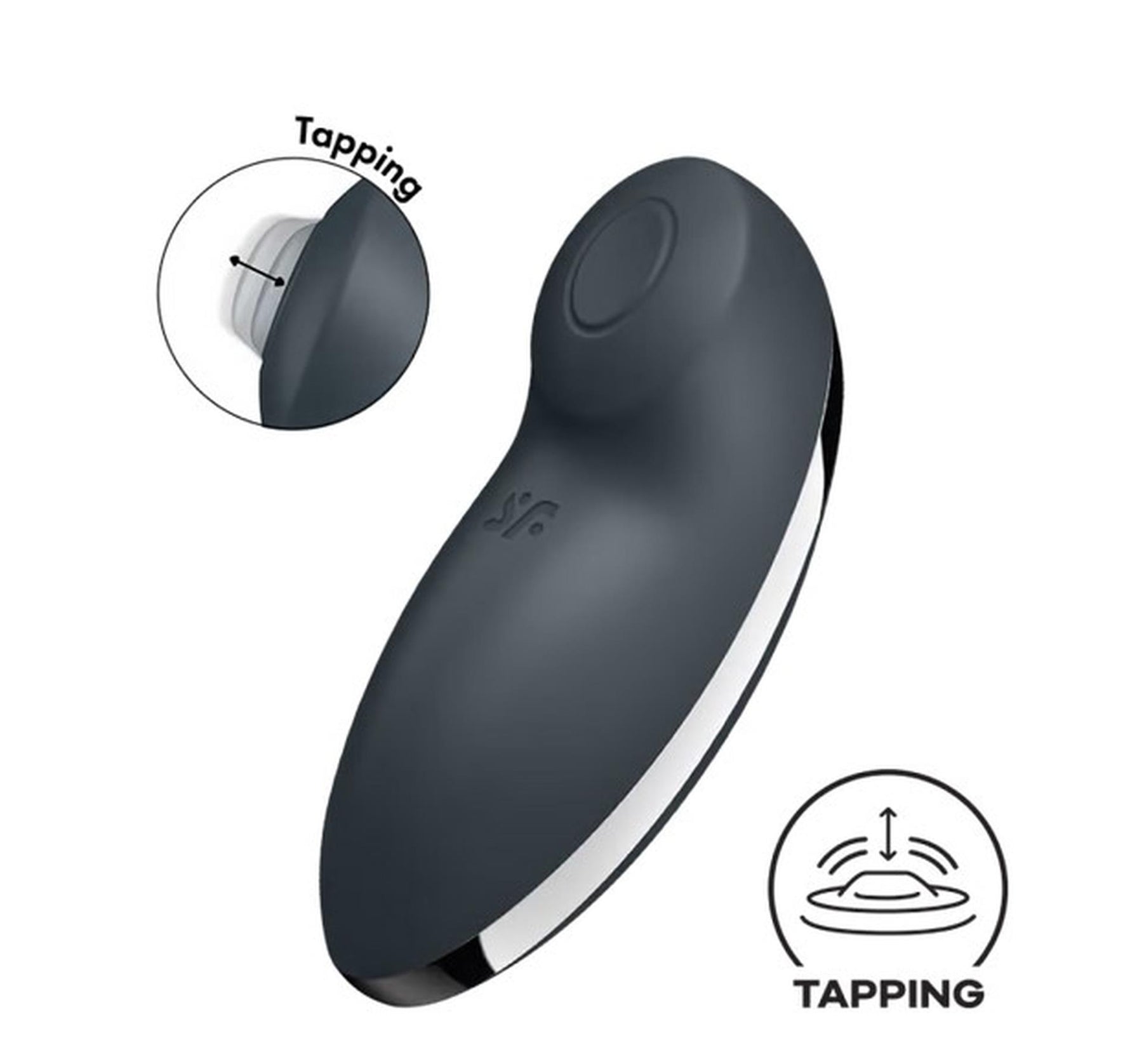 Stimulator clitoridian USB Satisfyer Tap Climax 2 gri