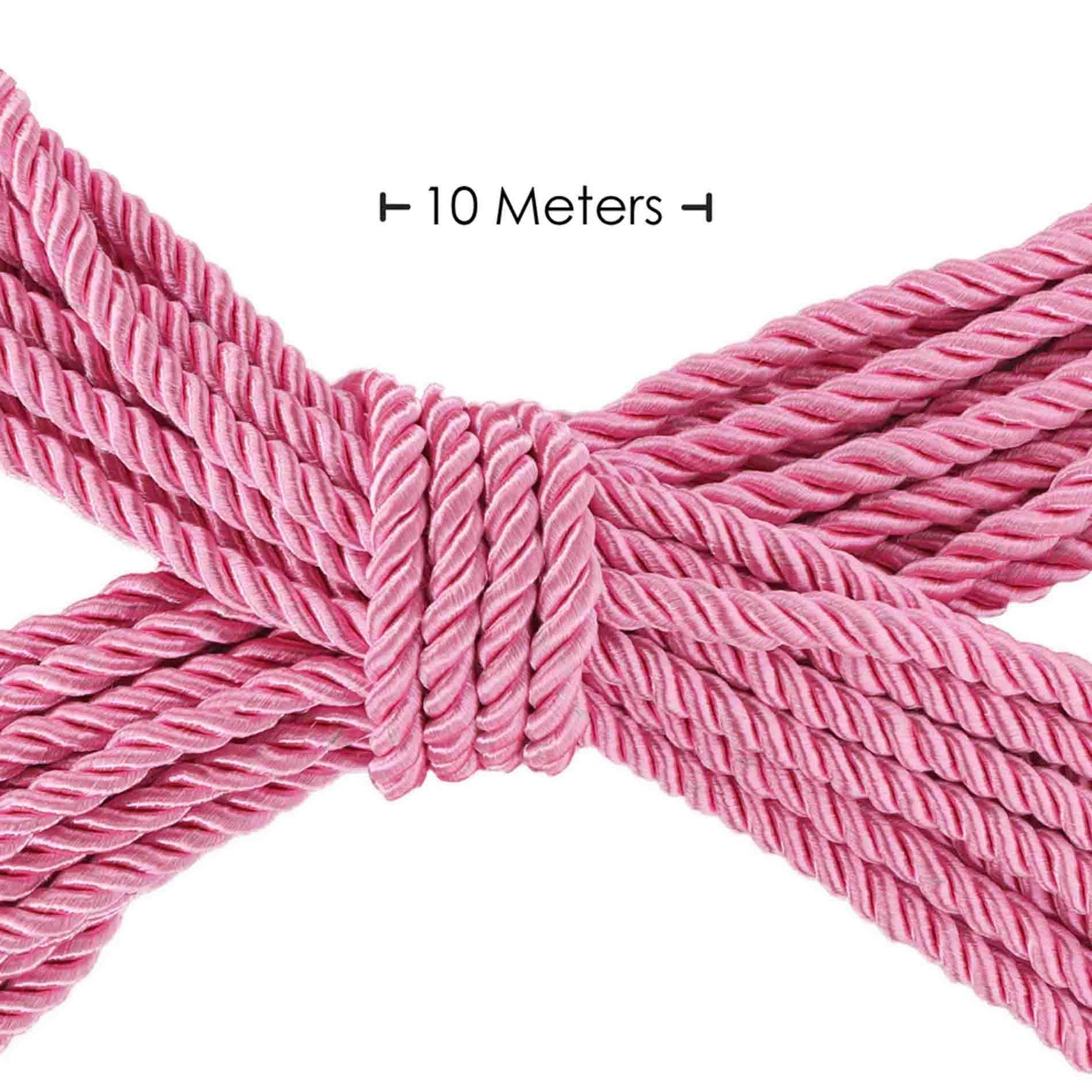 Au! Frânghie de bondage roz din bumbac 10m