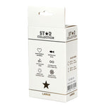 Dop anal din silicon Star Collection, negru, L, albastru deschis, piatră, 10 cm